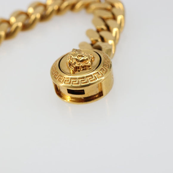 VERSACE Bracelet metal Gold Auth SW2374V