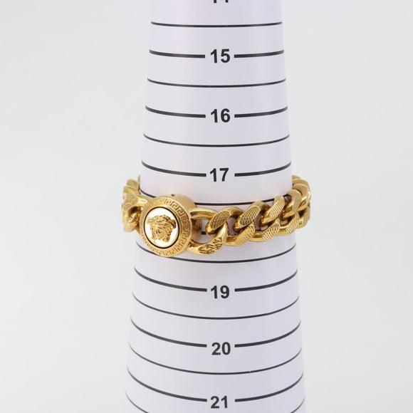VERSACE Bracelet metal Gold Auth SW2374V