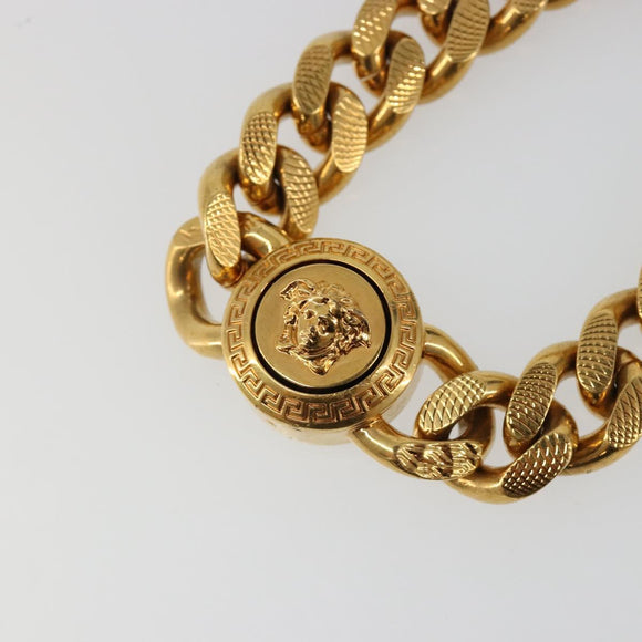 VERSACE Bracelet metal Gold Auth SW2374V