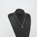 BURBERRY Necklace metal Gold Auth SW2375-13