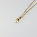 BURBERRY Necklace metal Gold Auth SW2375-3