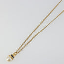 BURBERRY Necklace metal Gold Auth SW2375-4