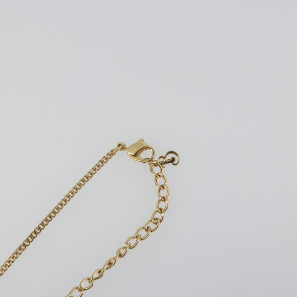 BURBERRY Necklace metal Gold Auth SW2375