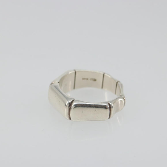 GUCCI Bamboo Ring Ag925 Silver Auth SW2377V