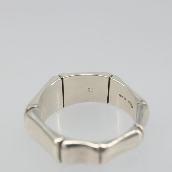 GUCCI Bamboo Ring Ag925 Zilver Auth SW2377V