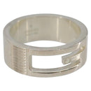 GUCCI Branded G Ring Ag925 Silver Auth SW2378V-1