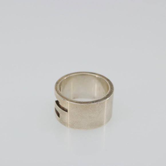GUCCI Branded G Ring Ag925 Silver Auth SW2379V