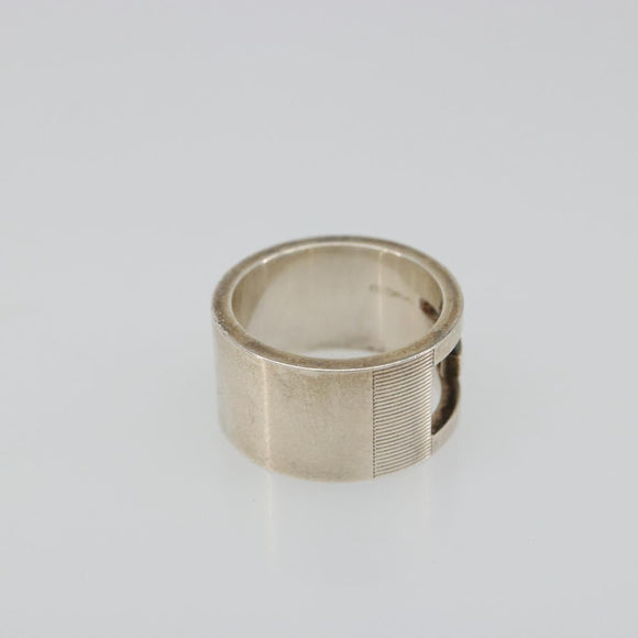 GUCCI Branded G Ring Ag925 Silver Auth SW2379V