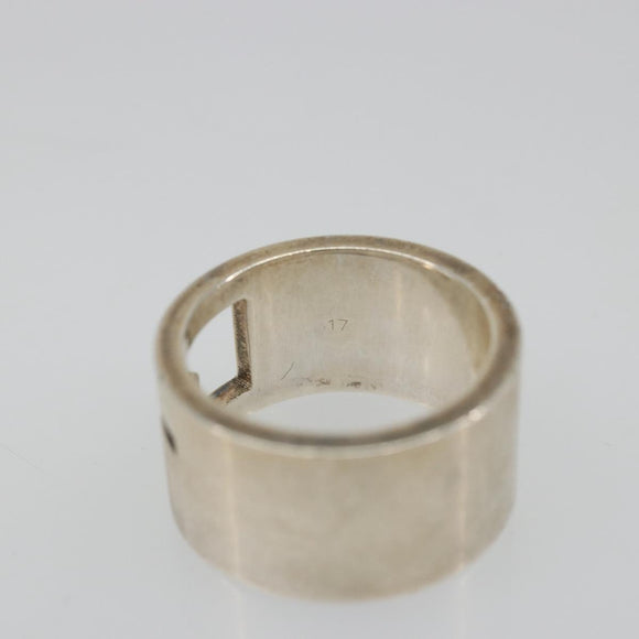 GUCCI Branded G Ring Ag925 Silver Auth SW2379V