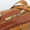 MCM Vicetos Logogram Tote Bag PVC Leather Brown Gold Auth SW2381A-10