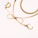 Christian Dior Necklace metal Gold Auth SW2382V-10