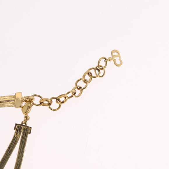Christian Dior Necklace metal Gold Auth SW2382V