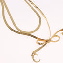 Christian Dior Necklace metal Gold Auth SW2382V-4