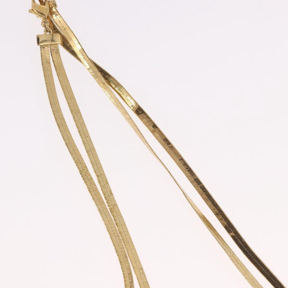Christian Dior Necklace metal Gold Auth SW2382V