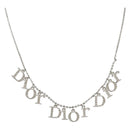 Christian Dior Necklace metal Silver Auth SW2383V-1