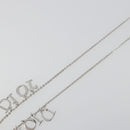Christian Dior Necklace metal Silver Auth SW2383V-10