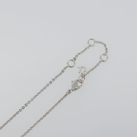 Christian Dior Necklace metal Silver Auth SW2383V