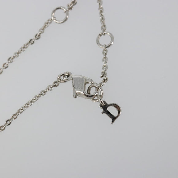 Christian Dior Necklace metal Silver Auth SW2383V