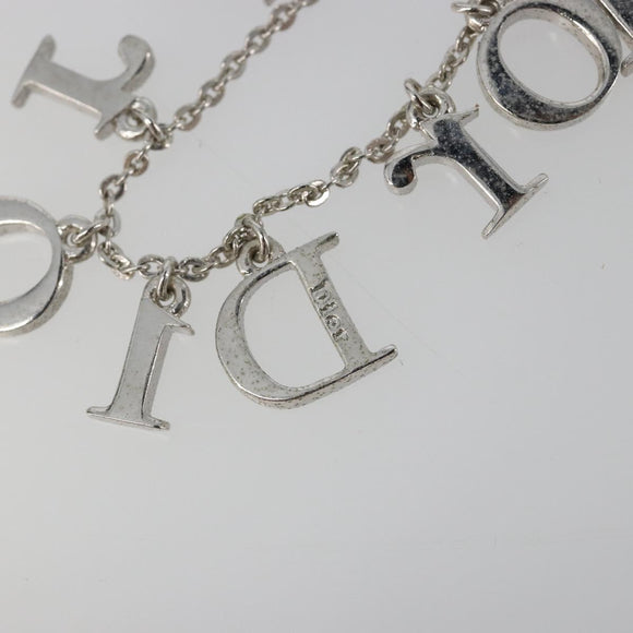 Christian Dior Necklace metal Silver Auth SW2383V
