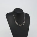 Christian Dior Necklace metal Silver Auth SW2383V-16