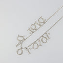 Christian Dior Necklace metal Silver Auth SW2383V-3