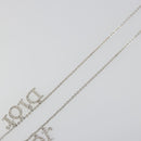 Christian Dior Necklace metal Silver Auth SW2383V-4