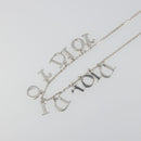 Christian Dior Necklace metal Silver Auth SW2383V-9