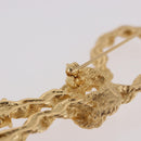 Christian Dior Tassel Motif Brooch metal Gold Auth SW2385V-11