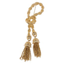 Christian Dior Tassel Motif Brooch metal Gold Auth SW2385V-2