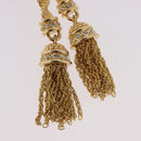 Christian Dior Tassel Motif Brooch metal Gold Auth SW2385V-3