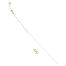 Christian Dior CD Logo Necklace metal Gold Tone Auth SW2388-1