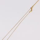Christian Dior CD Logo Necklace metal Gold Tone Auth SW2388-15