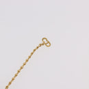Christian Dior CD Logo Necklace metal Gold Tone Auth SW2388-17