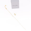 Christian Dior CD Logo Necklace metal Gold Tone Auth SW2388-18