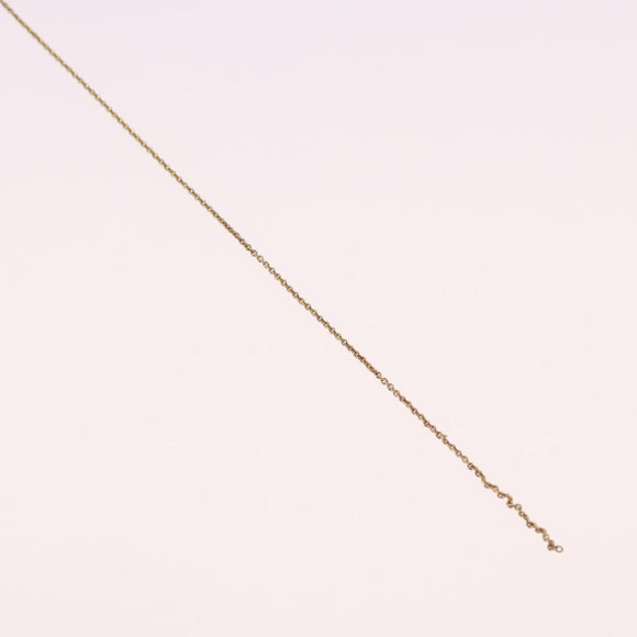 Christian Dior CD Logo Necklace metal Gold Tone Auth SW2388
