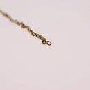 Christian Dior CD Logo Necklace metal Gold Tone Auth SW2388-4
