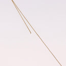 Christian Dior CD Logo Necklace metal Gold Tone Auth SW2388-6