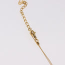 Christian Dior CD Logo Necklace metal Gold Tone Auth SW2388-9