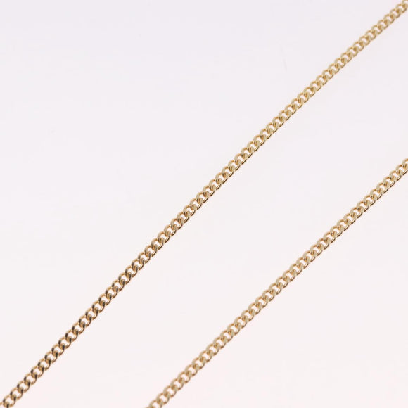 Christian Dior Earring Necklace metal set Gold Tone Auth SW2395V