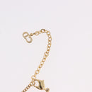 Christian Dior Earring Necklace metal set Gold Tone Auth SW2395V-15