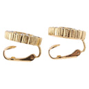 Christian Dior Earring Necklace metal set Gold Tone Auth SW2395V-27