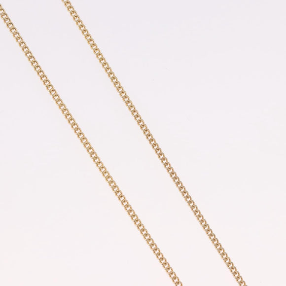 Christian Dior Earring Necklace metal set Gold Tone Auth SW2395V