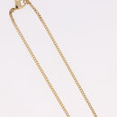 Christian Dior Earring Necklace metal set Gold Tone Auth SW2395V-6