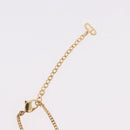 Christian Dior Earring Necklace metal set Gold Tone Auth SW2395V-8