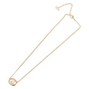 Christian Dior Earring Necklace metal set Gold Tone Auth SW2395V-9