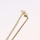 Christian Dior CD Logo Round Necklace metal Gold Auth SW2396-14