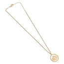 Christian Dior CD Logo Round Necklace metal Gold Auth SW2396-2