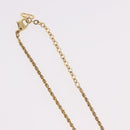 Christian Dior CD Logo Round Necklace metal Gold Auth SW2396-7