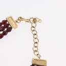 Christian Dior Necklace metal Bordeaux Auth SW2397V-11