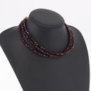 Christian Dior Necklace metal Bordeaux Auth SW2397V-13